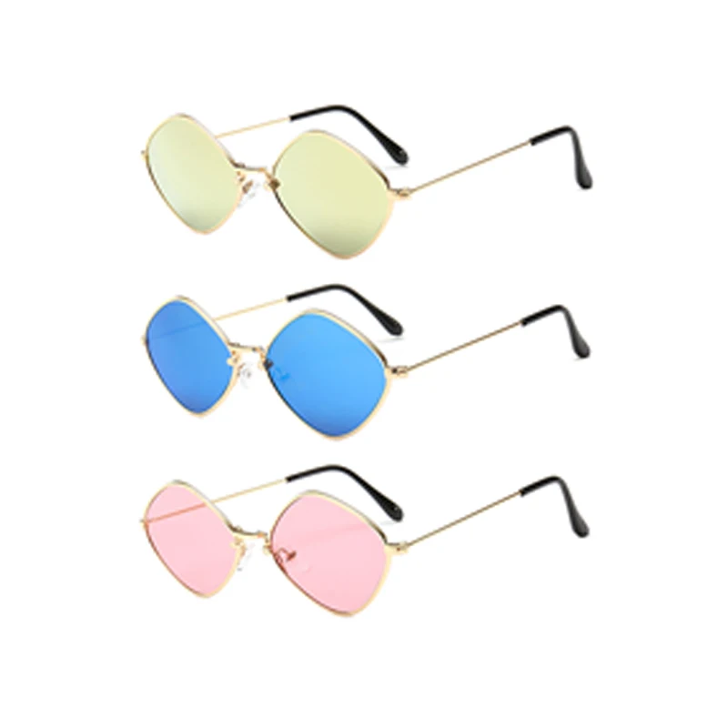 

WIIPU Personality children's sunglasses male street shooting parent-child sunglasses female child metal glasses