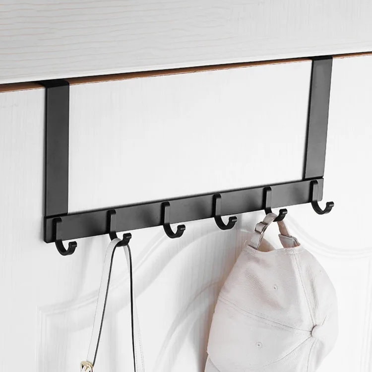 

6 12 Hooks Stainless Steel Hanging Towel Rack door towel holder over door hanger