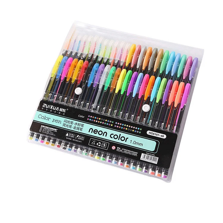 

2023 12 18 24 36 48 colors gift coloured glitter gel pen