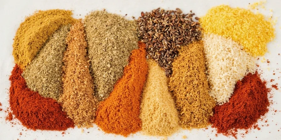Spice pairing chart with global flavor combinations