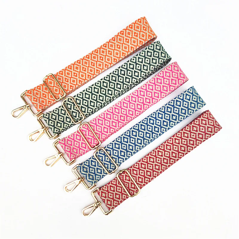 

Fashion Long Bag Shoulder Strap Accessories Adjustable Messenger Fabric Bag Strap, Multi-colors