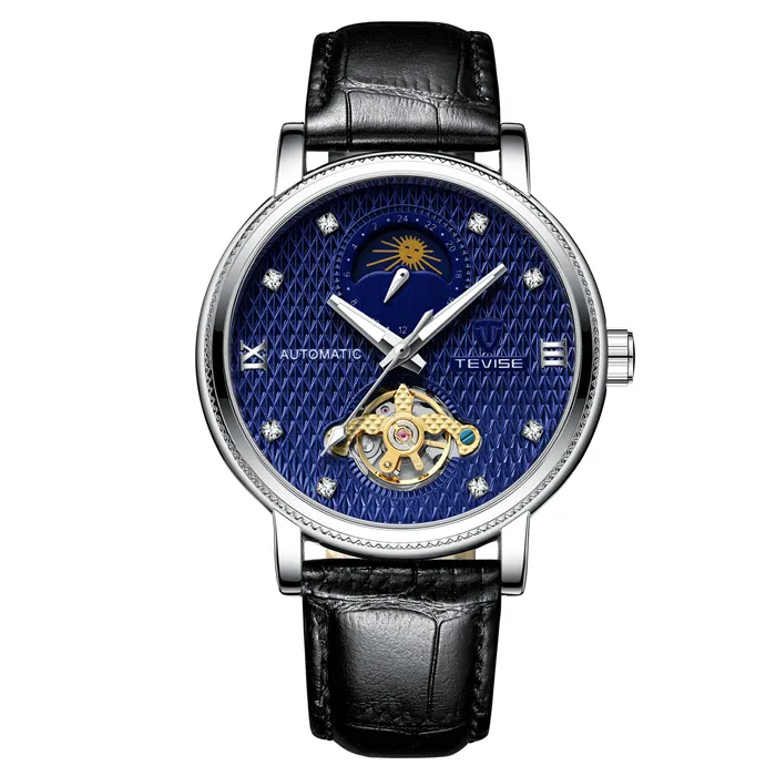

Genuine Leather Classic OEM Movement Automatic WRISTWATCH Tourbillon Man Watch, Optional