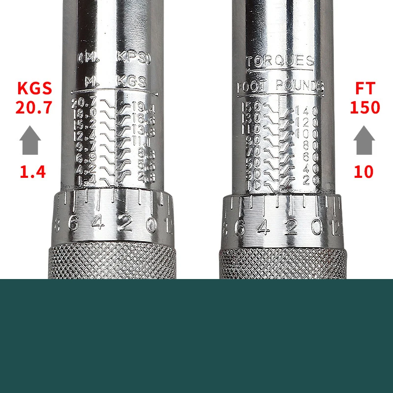 Multifunctional Drive Torque Wrench Preset Adjustable Type Ratcheting 