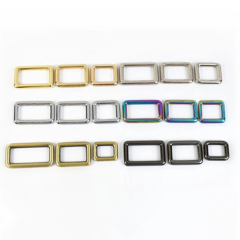 

Meetee F1-4 16-50mm Alloy Rectangle Buckle Garment Hardware Accessories Backpack Straps Square Ring Buckles for Bag