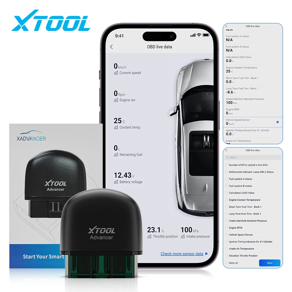 

XTOOL Advancer AD10 AD20 Car Engine Diagnostic Tools OBD2 Code Reader Scanner Android /IOS Better than ELM327/AD10 Update