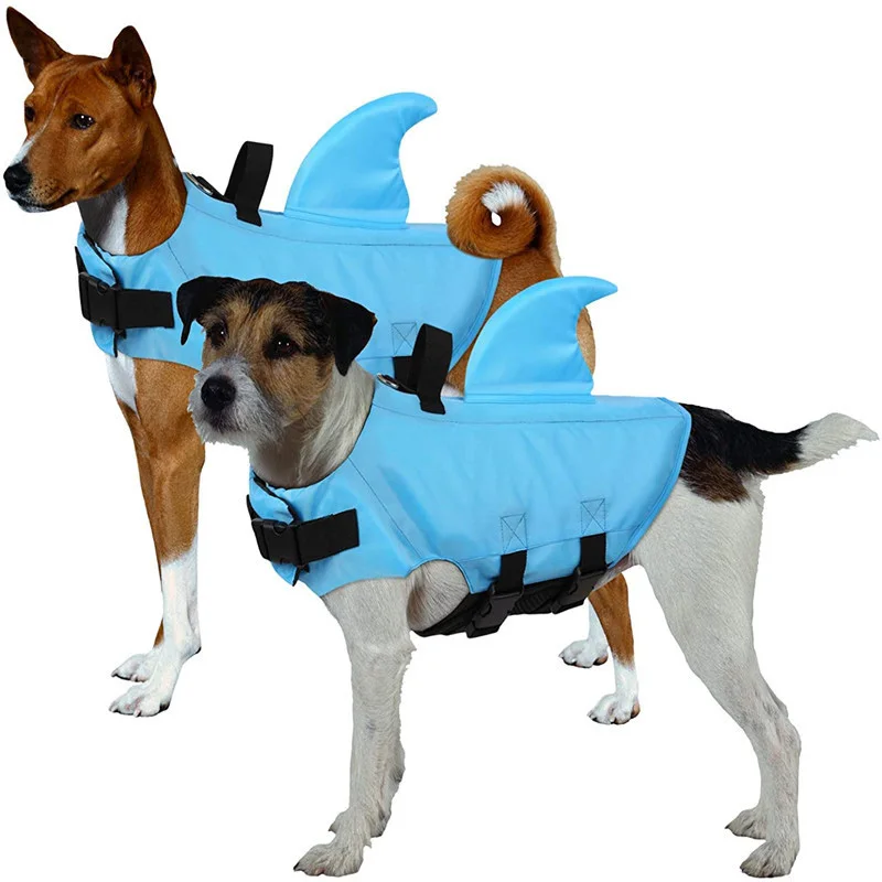 

Amazon Dog Life Jacket Shark Shape Large Small Dog Reflective Swimming Life Vest Outdoor Adjustable Swimsuit Dog Clothes, Blue/black/red/green/orange