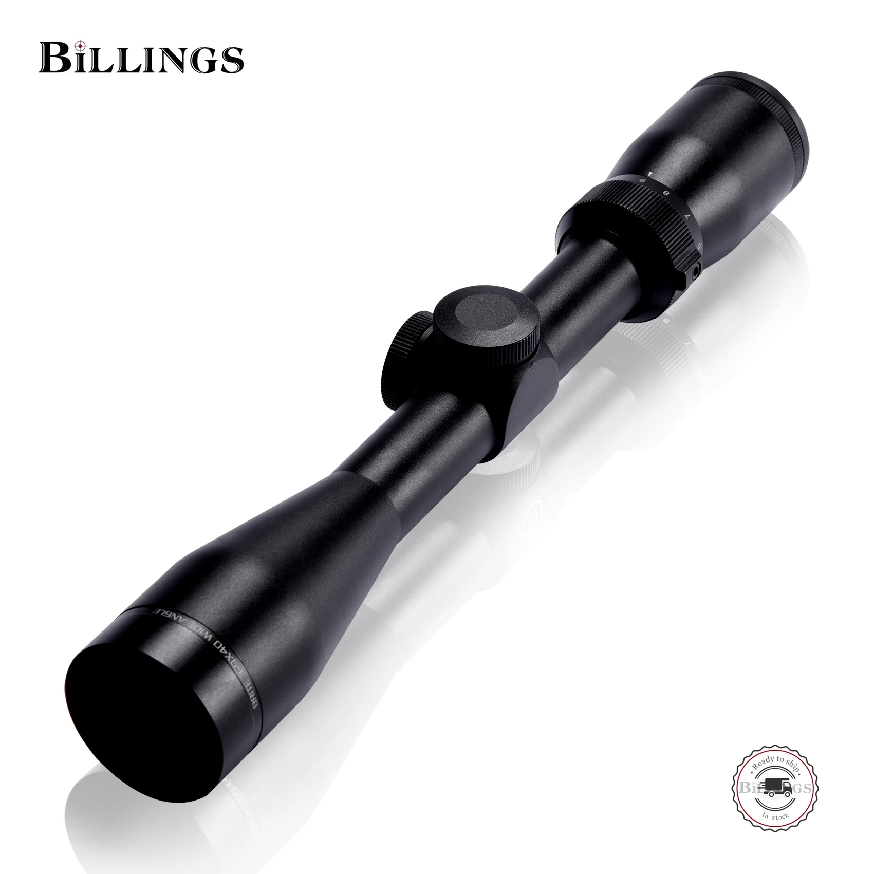 

Hiii 3-9x40 Wide Angle Hunting Aluminium Alloy Riflescope With Coated Lens, Matte black