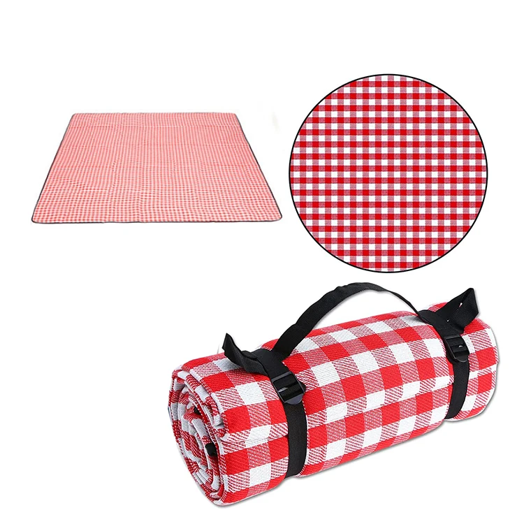 

Wholesale Portable 3 Layer Thicken Pad Waterproof Outdoor Camping Beach Foldable Picnic Blanket Mat for Outdoor Travel, Red, yellow