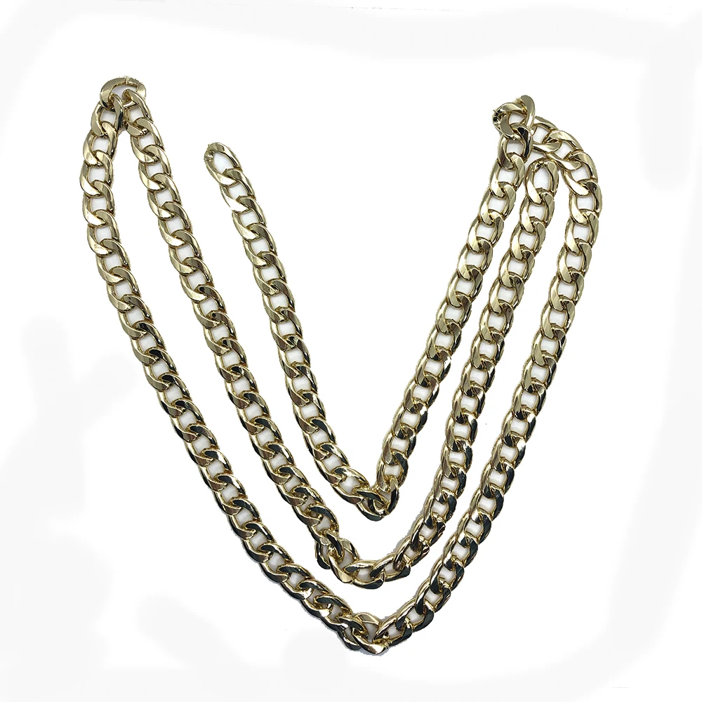

dongguan gold plated fashion new gold chain design new dcuban link chain design brass singapore twisted chain, Customized