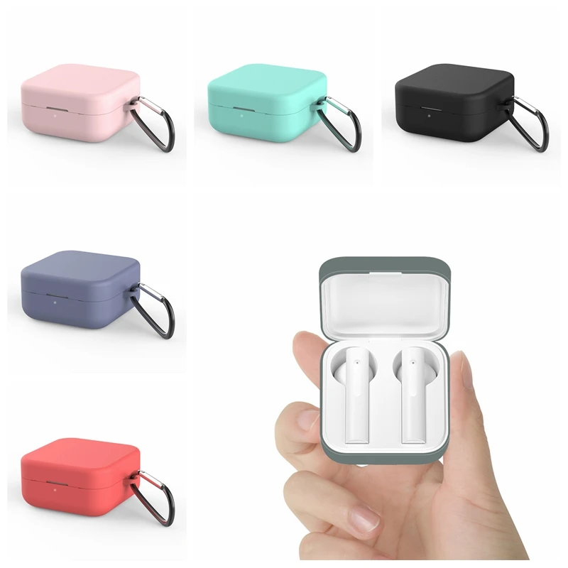 

2 in 1 soft Silicone Case For Xiaomi Air 2 SE Protective Wireless Earphone Cover For Xiaomi Earphone Accessory