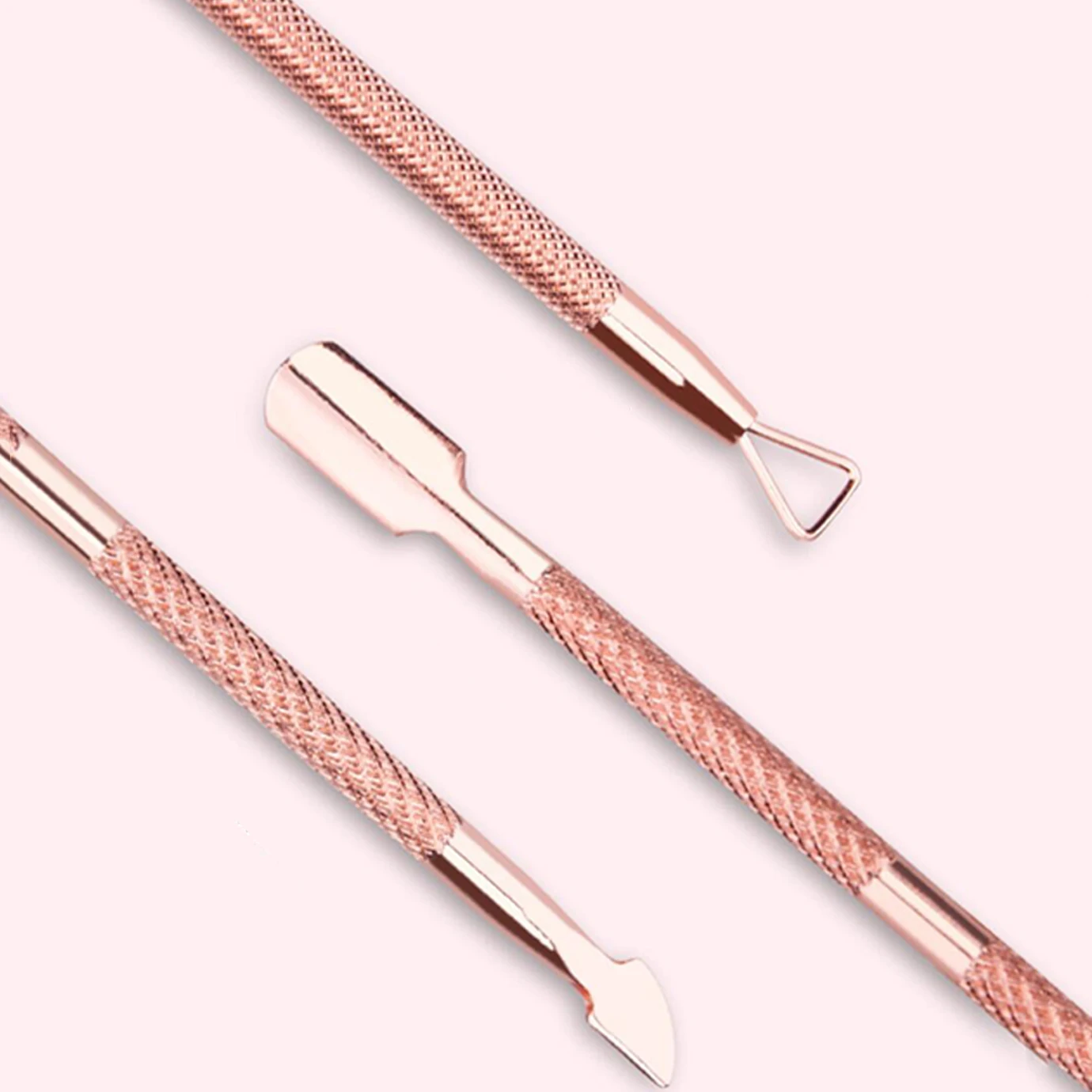 

Amazon Best Sell Necessary Beauty Nail tools sets, Stainless Steel Nail Cleaner Cuticle Pusher For Girls, Rose gold,metal silver