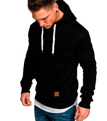 

2021 Autumn And Winter New Sweater Men's Top Solid Color Men Sweater Hooded Long-Sleeved Shirt Plus Size Sweaters