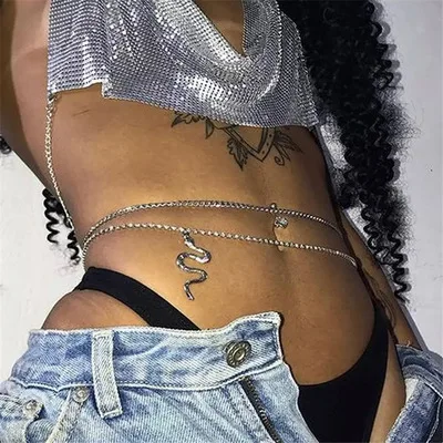 

Hot Sale Body Chain Jewelry For Woman Chain Belt Sexy Body Chain Stainless Stee, Customized color