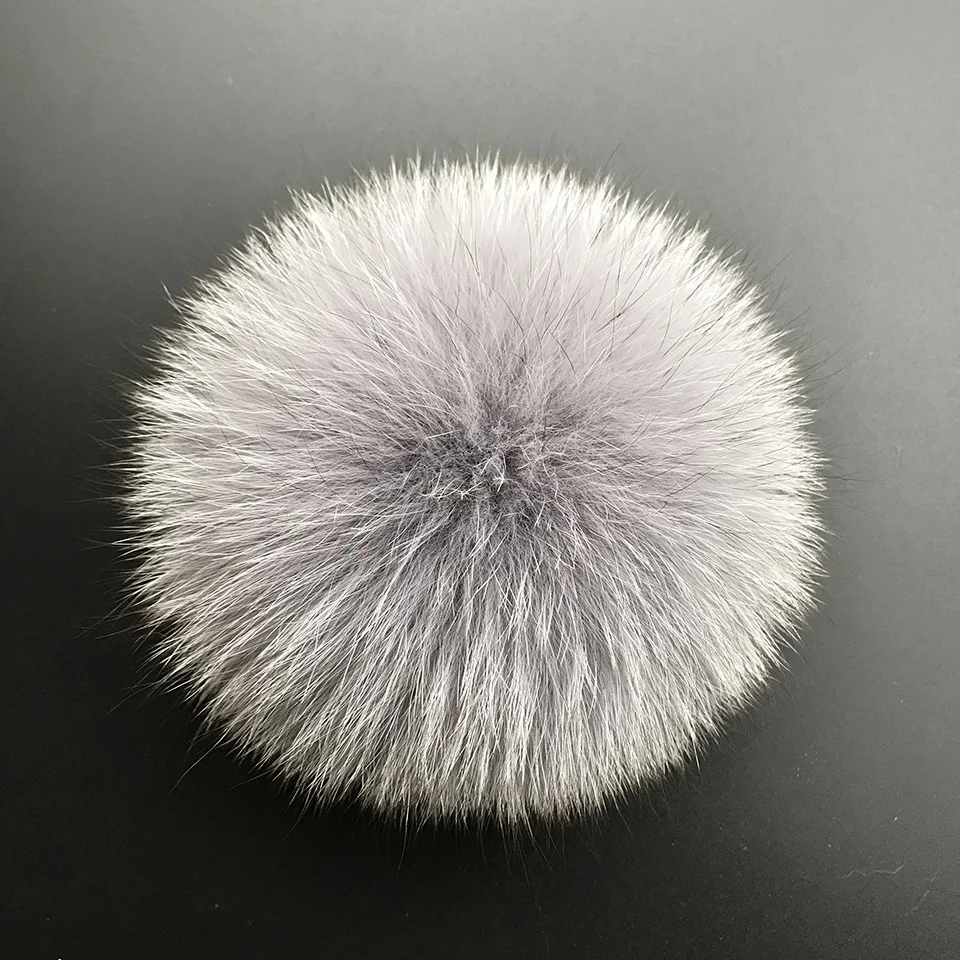 
Real Fox Fur Pompom Genuine Fur Pom Poms Ball for Hats&Caps Big Natural Fur Pompon Ball For Shoes Bags Accessories 