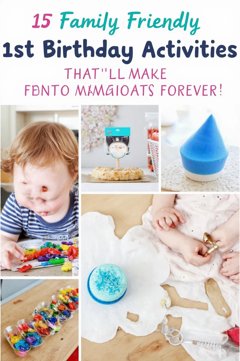 Baby’s 1st birthday decorated room with pastel colors and felt letters