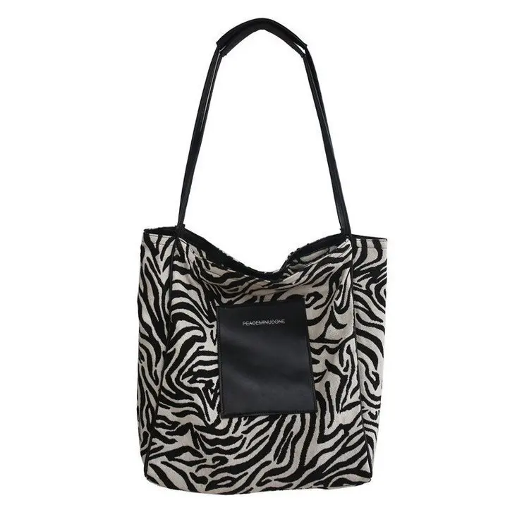 

OEM Factory Twinkle Large Leather Portable Washable Tote Bag With Zipper