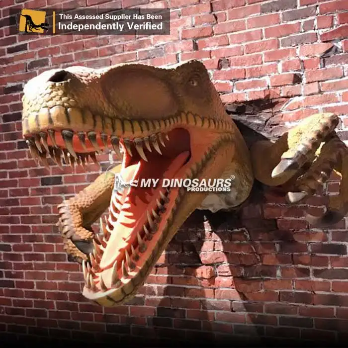 

MY Dino AD555 Wall-Mounted Decorative Dinosaur Head for Escape Room, Realistic color / customized