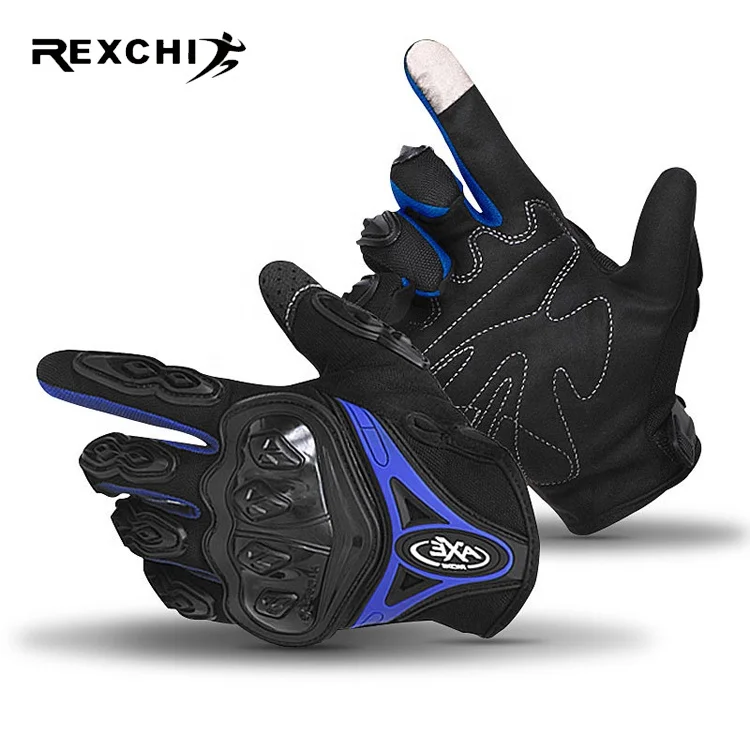 

REXCHI AXE Hot Sale Windproof Riding and Driving Racing Gloves Anti Impact Cycling Gloves Custom Motorcycle Gloves, Has 2 colors