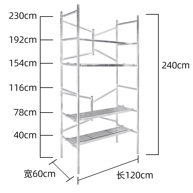 
Portable durable Mini steel rolling scaffold tower foldable Mobile Scaffolding 
