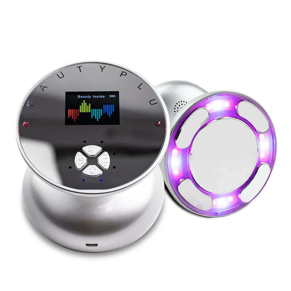 

Dropshipping Multi-Function Ultrasonic RF Photon Body Massager Home Use Mini Fat Burning Slimming Machine, Silver