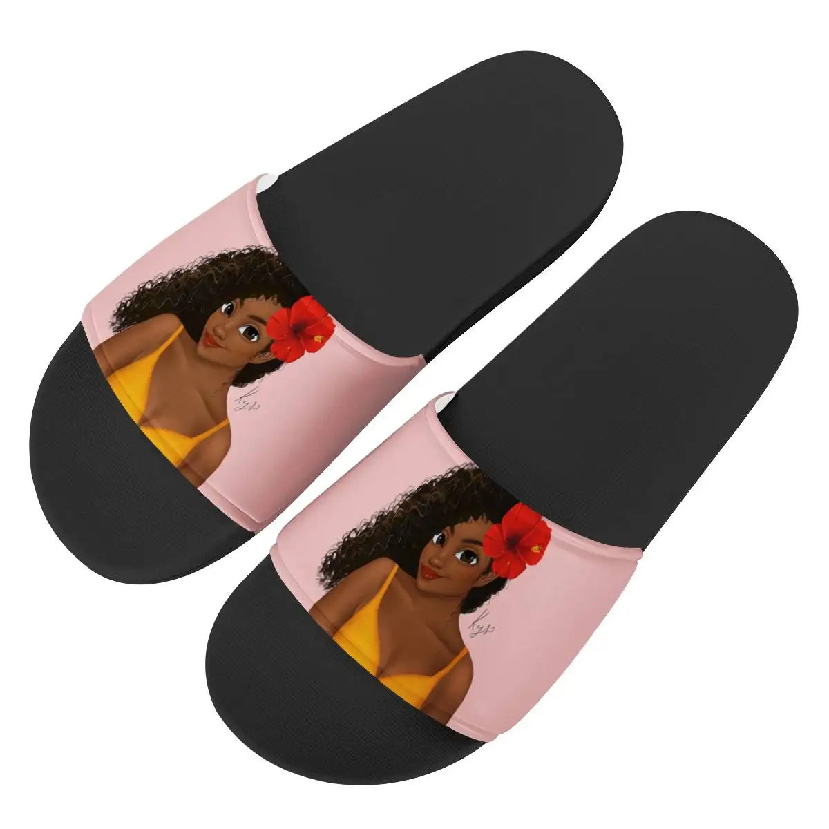 

Factory custom summer latest Polynesian ladies flip flops fashion sandals non-slip thick-soled beach shoes low price order