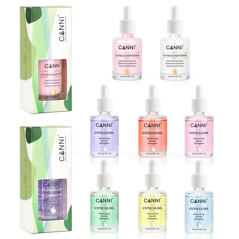 

CANNI 15ml Manicure Private Label Cuticle Oil Bulk Nutrition Softener Treatment Moisturizing Nourish Strengthen Nail Art Tool