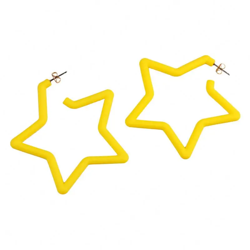

Eico drop shopping large gold earrings star resin earing charm ladies earings, Gold/silver/picture