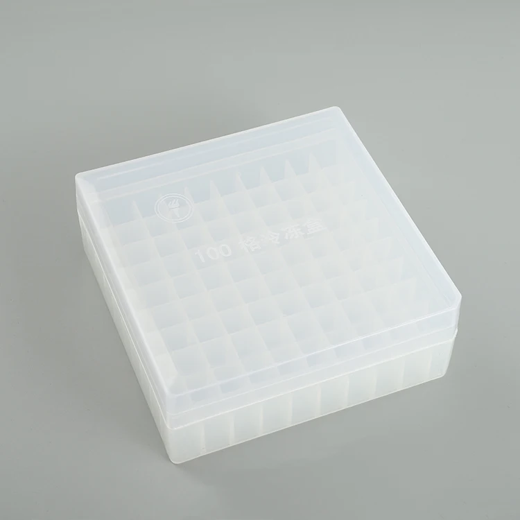 100 Well Plastic Freezing Tube Box Manufacturer Supplies Pp Material 1