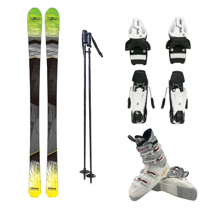 

Custom design alpine mountain snow skis for kid adult women men's custom-made ski board equipment of OEM ski manufacturer, Colors