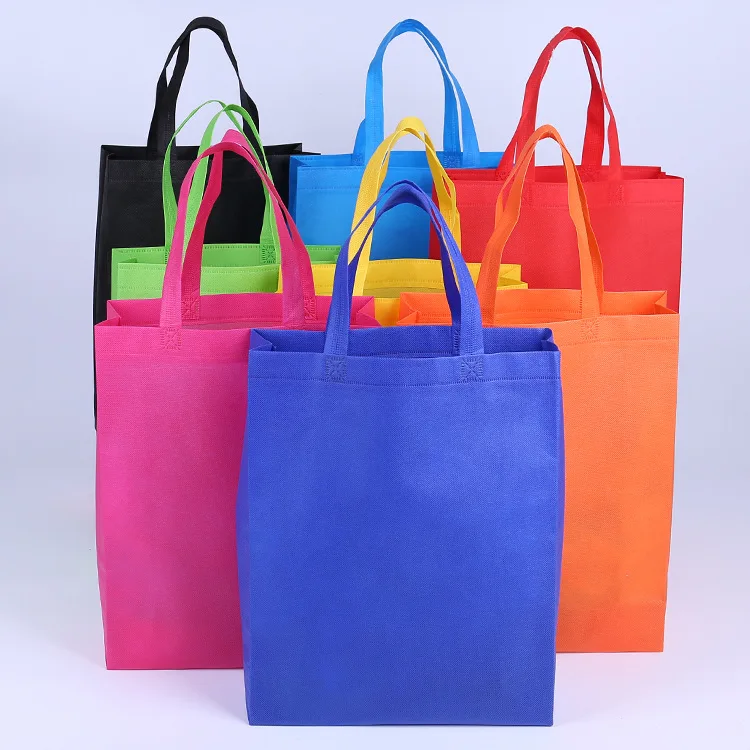 

Promotional pp coated shopping custom printed recycled laminated grocery non woven bag for shoe, Customized color