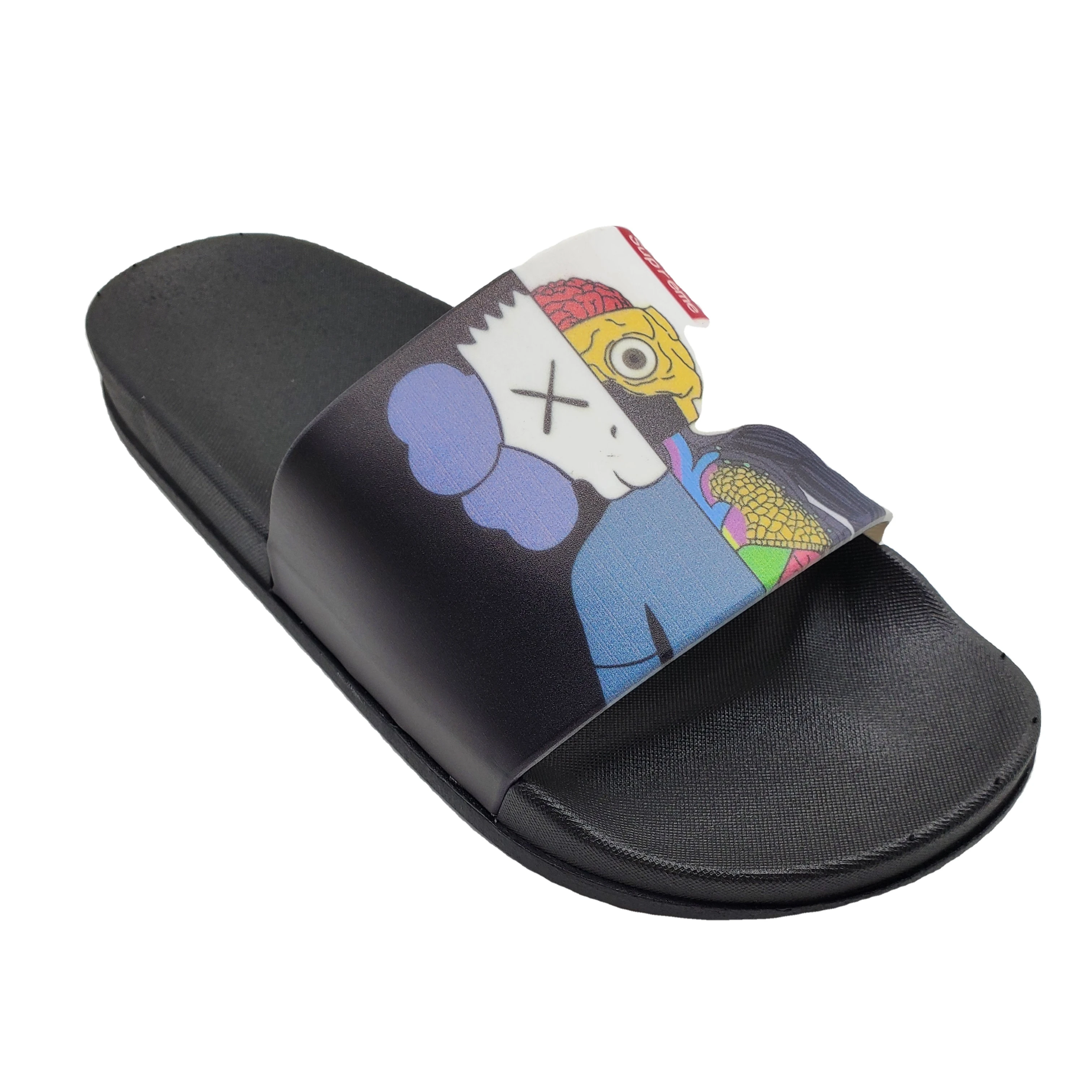 

High quality painting slipper design custom Logo Slippers EVA Blank Slipper Slide flip flop OEM beach slide