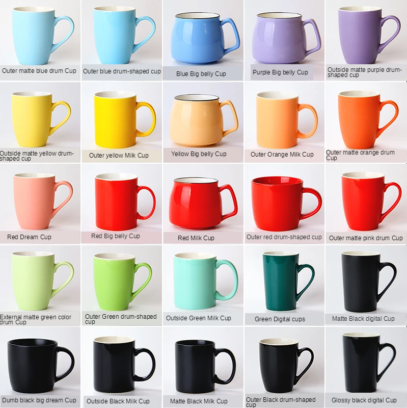 

Wholesale matte reusable tea milk ceramic mug custom logo porcelain cappuccino coffee cup