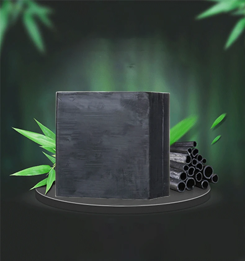 

OEM Low MOQ 100g Private Label Handmade Natural Organic Bamboo Charcoal Soap