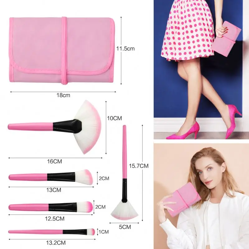 

Wood handle full makeup sets with brush palette of maybelline with OEM acceptable, Customized color