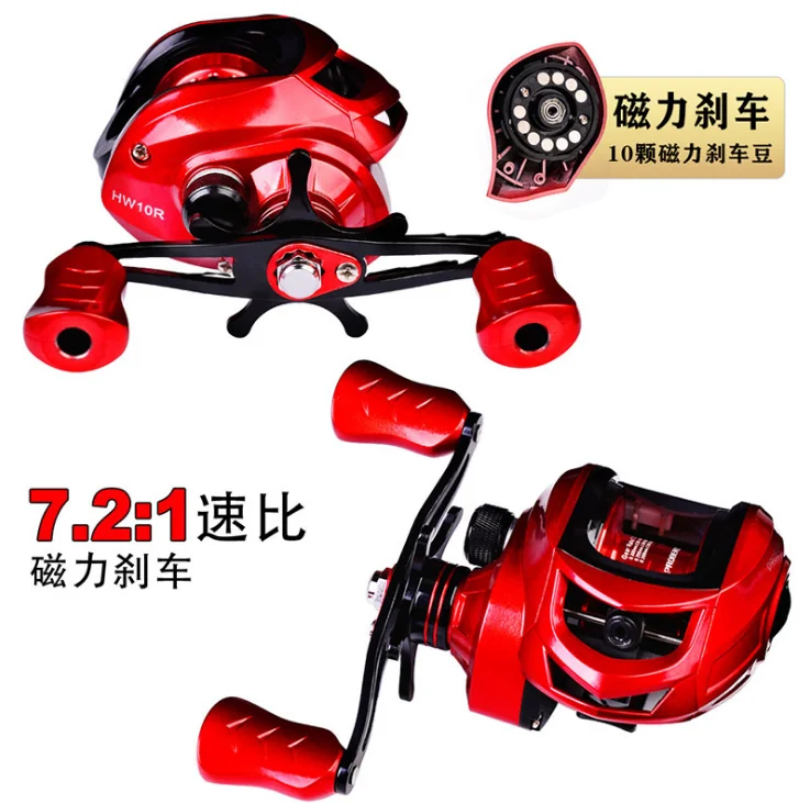 

Full Metal Spool 7:2:1 saltwater fishing reels long casting bait casting fishing reel