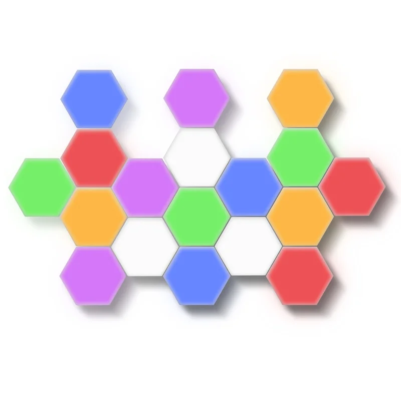 
IR 2020 hexagon light electronics touch sensor wall lamp activated lamps bedisde hexagon honeycomb Quantum led modular light 
