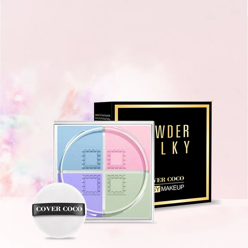 

Face makeup powder foundation toner mineral cosmetics loose powder, 4 colors