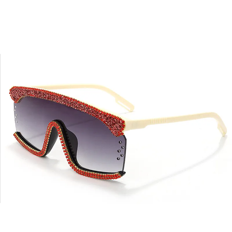 

Rimless Designer Bling Sunglasses Women Wholesale Big Frame Sun Glasses Fashion Sunglasses Oversized Sunglasses UV400 Unisex PC