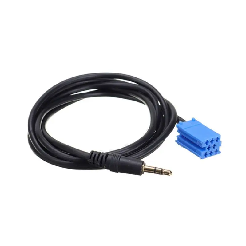 

Car 3.5MM Jack Aux Cable Audio Adapter for Alfa Fiat Grande Punto Lancia, Black