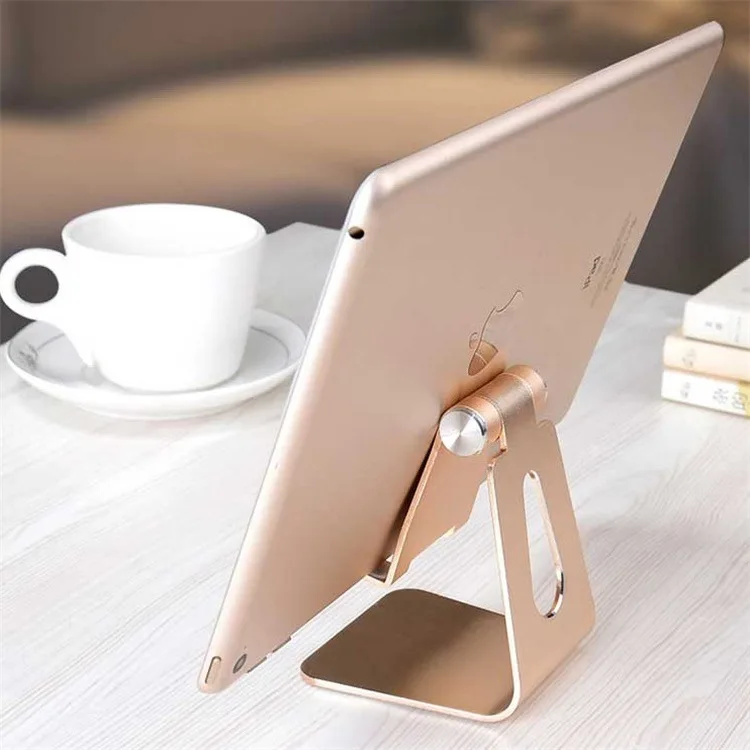 

Smart phone or tablet holder aluminium alloy support for ipad customized metal cell phone retail display stands, White/black