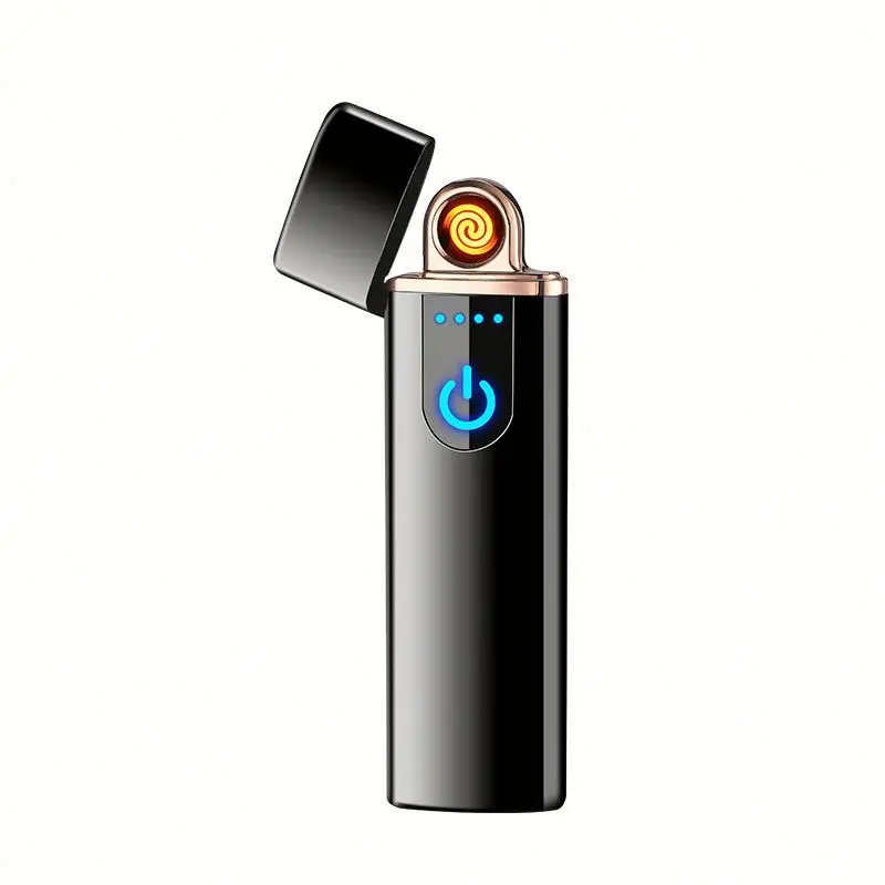 

New thin usb charging lighter touch screen electronic cigarette lighters small rechargeable electric lighter, As pictures