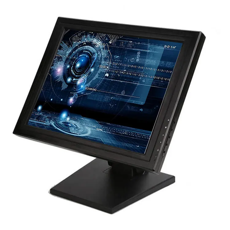 

Desktop 15 Inch Touch Screen Computer Monitor Touch Display Capacitive Resistive For POS, Black/white