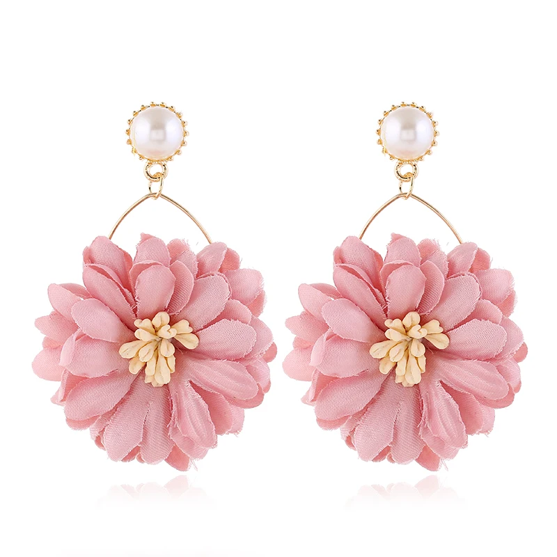 

Fashion gold thread flower shape earrings For Women Wholesale N205111, Colors