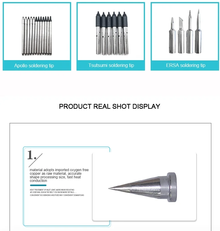 T12 Series hakko replacement T12-C4 Soldering Iron Tips
