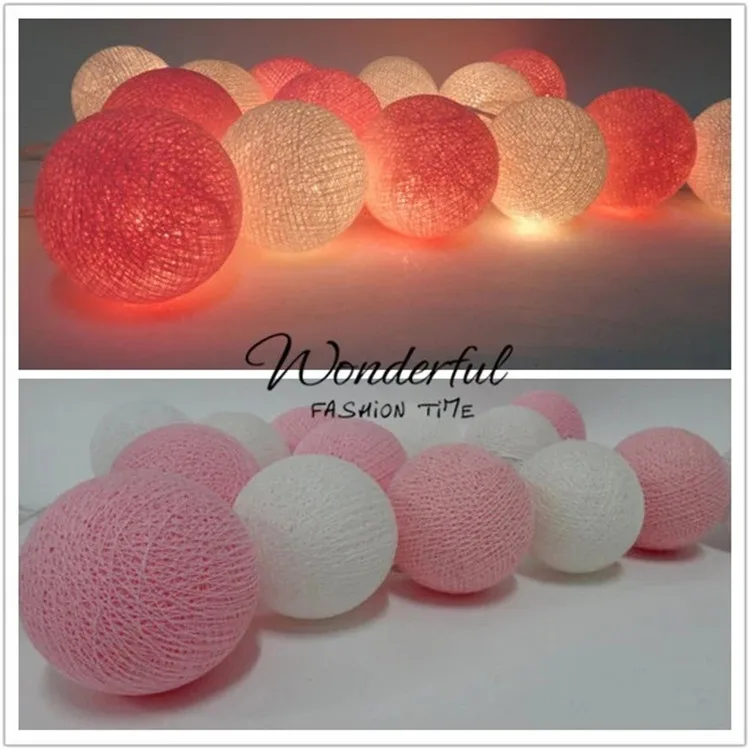 
Indoor decoration christmas holiday lights, customized led motif light yarn ball shaped led lamp 
