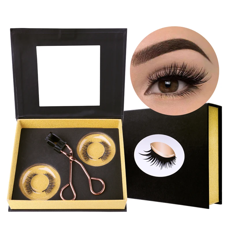 

Popular magnetic lashes clip & eyelashes set magnetic eyelashes applicator kit no glue no eyeliner