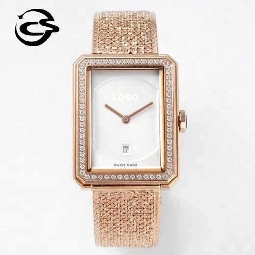 

Luxury Brand Women's Watch BV factory 26.7mm H5315 Quartz movement rose gold High-end Women Diamond Watches