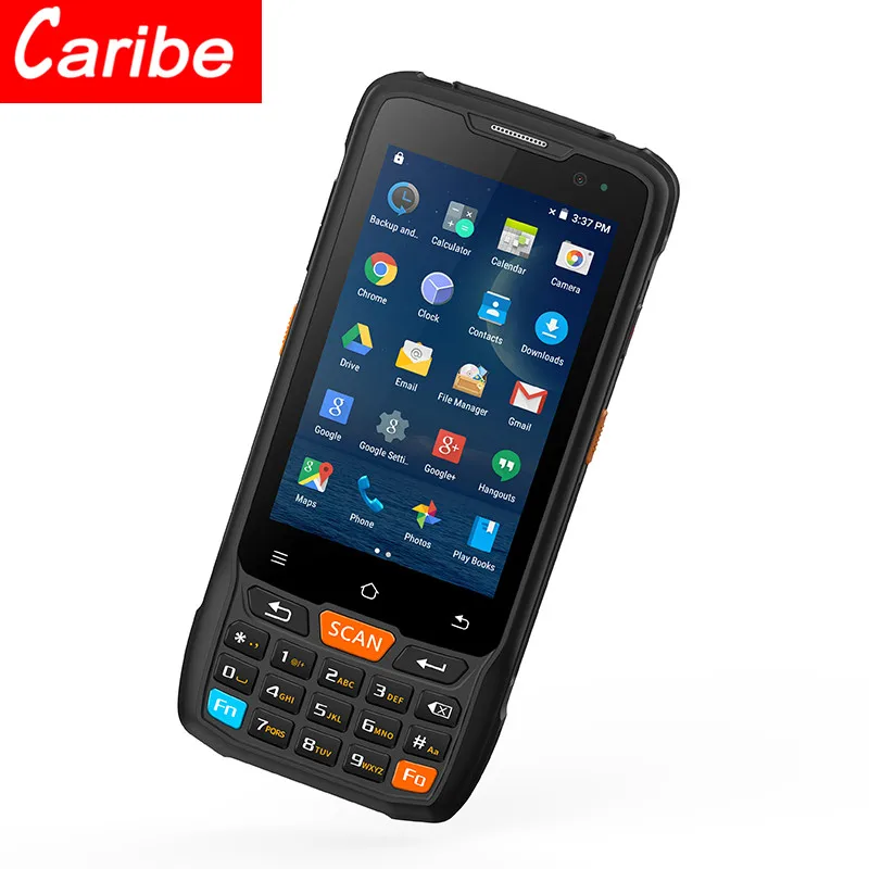 

CARIBE 4.0 inch Touch Screen Android Barcode Scanner 1D 2D QR Laser Bar Code Scanner rfid NFC Reader