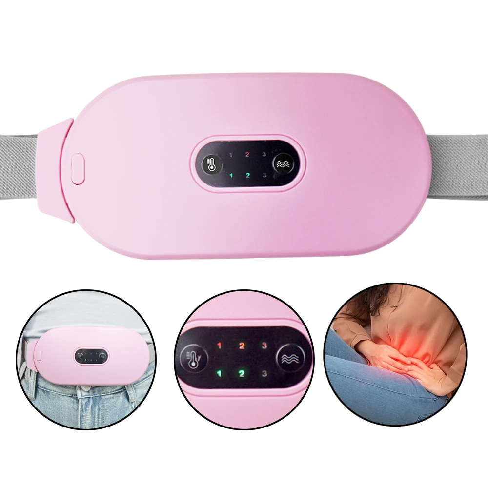 

Fast Heating Electric Warm Palace Belt With 6 Grade Heating and Vibrating Relieve Period Cramp Pain Menstrual Warm Palace Belt