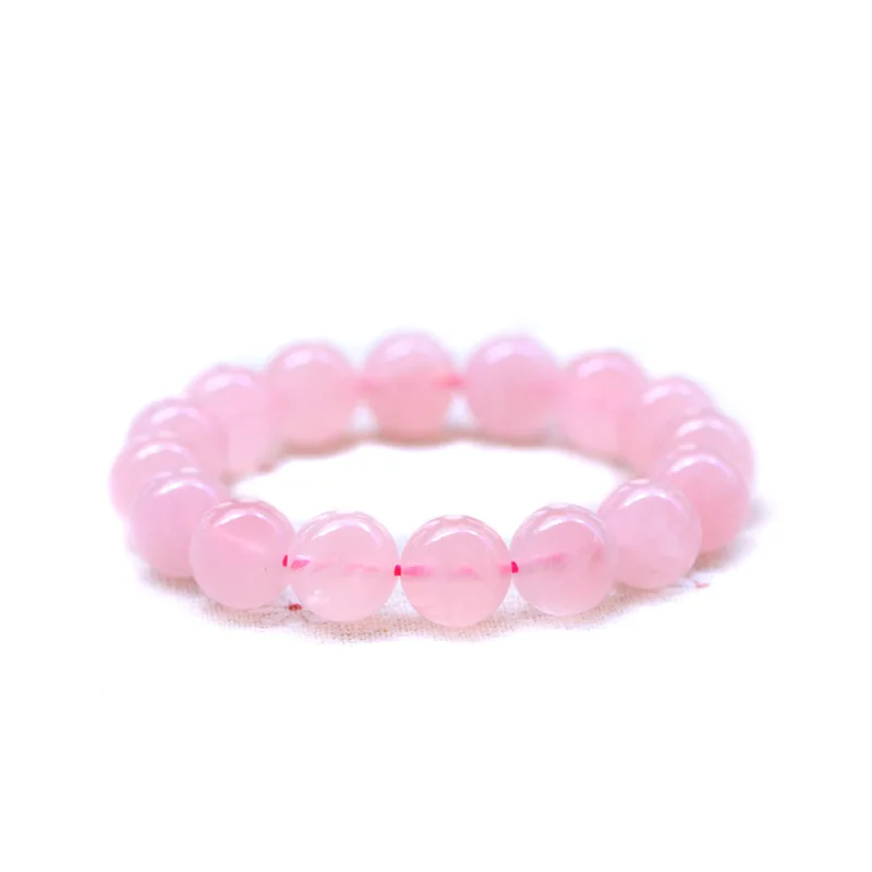 

Wholesale Fashion Natural Rose Quartz Bracelet Healing Crystal Stretch Beaded 6/8/10/12mm Rose Quartz Bracelet Jewelry, Pink
